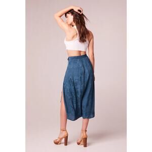 Band of the Free NWT Women's Celene Deep Teal Layered Midi Skirt - L